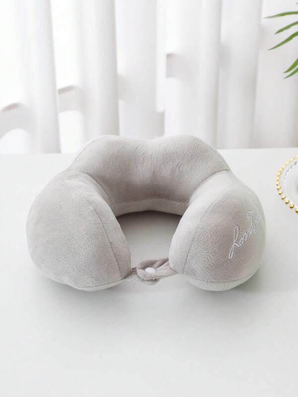 Travel Neck Pillow, Sleep Neck Pillow, Cute U-Shape Head Pillow, Plush Warm Neck Pillow, Multi-Function Portable Travel Neck Pillow Light Grey