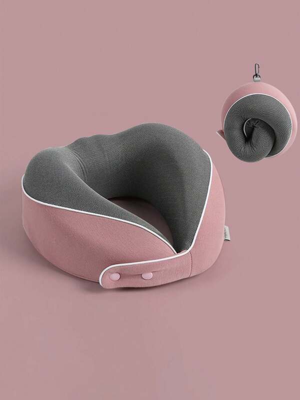 1pc travel pillow ,neck pillow for traveling,airplane pillow for sleeping travel Pink