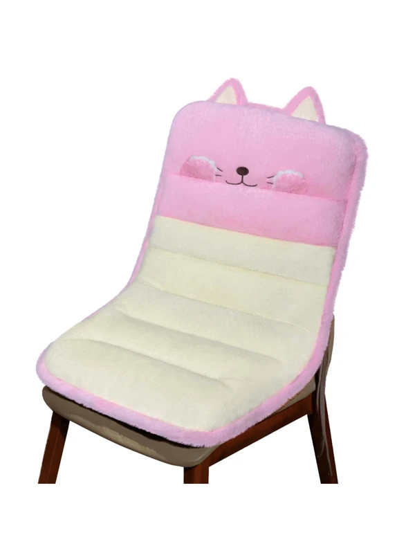 33"*20" Chair Cushions For Dining Chairs,Cute Cartoon Design, Comfortable Seat Pad For Kitchen XA-KEAI-Pink Kitty