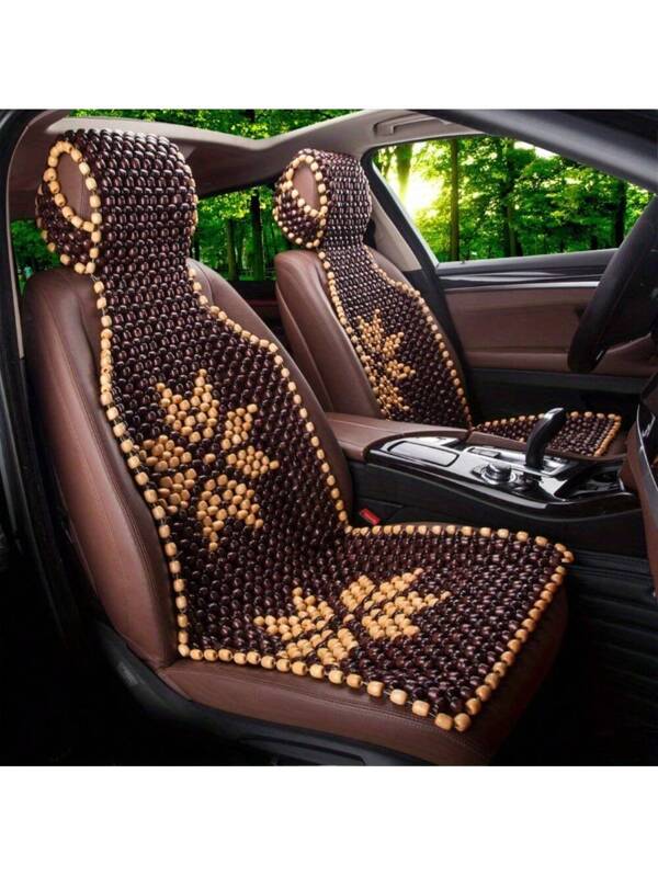 Cool And Breathable Summer Car Seat Cushion - Universal For All Seasons! Eight-leaf Rice