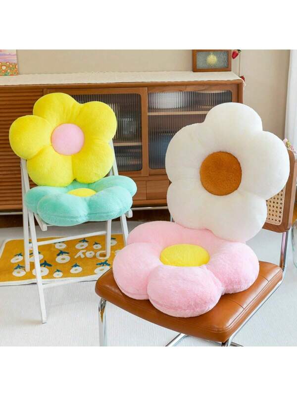 1pc Flower Shaped Seat Cushion Pillow Decor, Sunflower Petal Cushion For Office Classroom Chairs Sofas And  Cars-Perfect Gift, Home Decor, Christmas Decor Multicolor