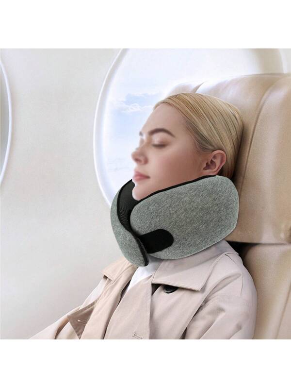 Travel Pillows For Airplanes Memory Foam Neck Pillow Apricot